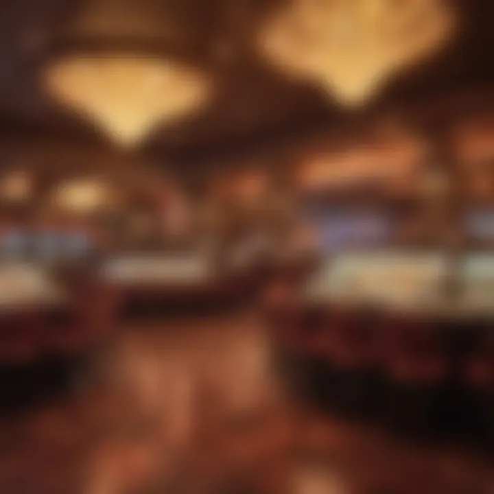 Atmospheric dining area within a Las Vegas buffet