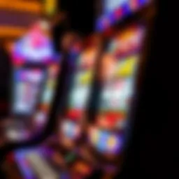 Close-up of a video poker machine display