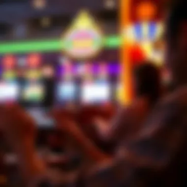 A player enjoying a video poker game on a tablet