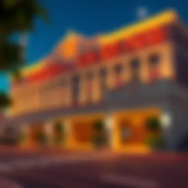 The exterior view of Frontier Hotel and Casino showcasing its unique architecture