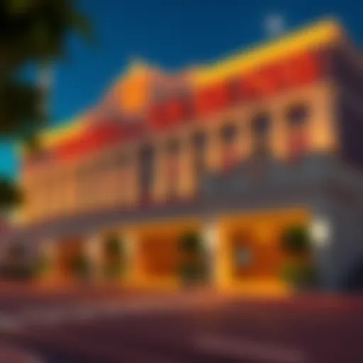 Frontier Hotel and Casino Exterior The exterior view of Frontier Hotel and Casino showcasing its unique architecture