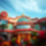 Iconic Michigan Casino Facade Exterior view of a prominent Michigan casino showcasing its architecture and signage.