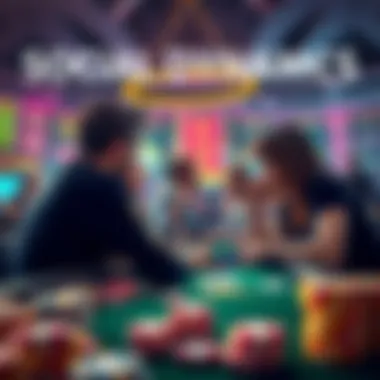 Infographic depicting social interactions in GGPoker's ecosystem