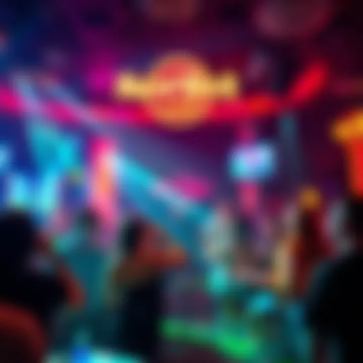 Live entertainment event at the Hard Rock venue, featuring a vibrant atmosphere