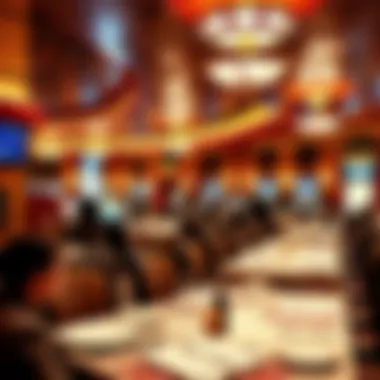 Dining area featuring diverse culinary options