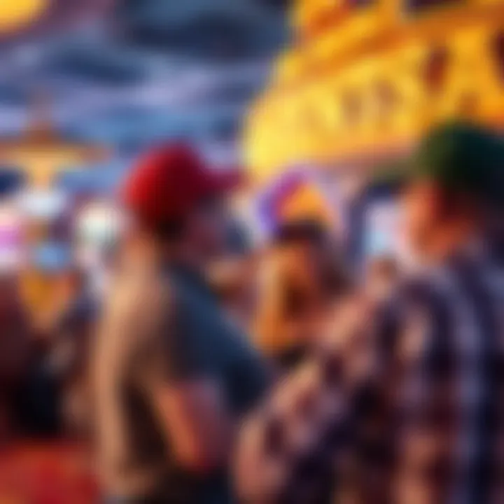 A vibrant entertainment event at the casino