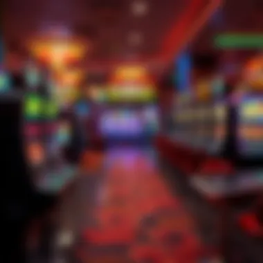 Gaming floor showcasing slot machines and tables