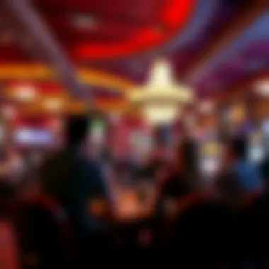 Dining area with patrons enjoying meals