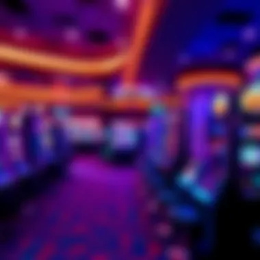 Interior gaming area showcasing slot machines