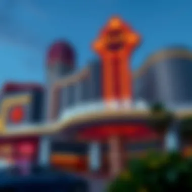 Casino exterior highlighting architectural design