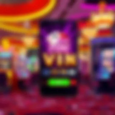 Vibrant Interface of the House of Fun VIP App Overview of House of Fun VIP App interface with vibrant graphics