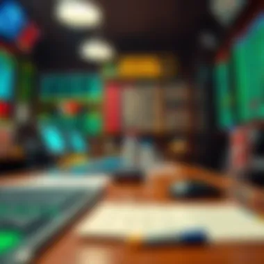 A detailed view of a bookmaker's desk with odds displayed