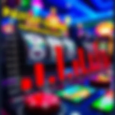 Graph illustrating payout percentages for various slot games