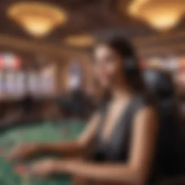 Infographic illustrating customer support services in online casinos