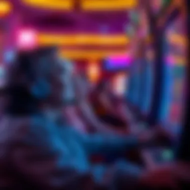 Player enjoying a thrilling slot game experience