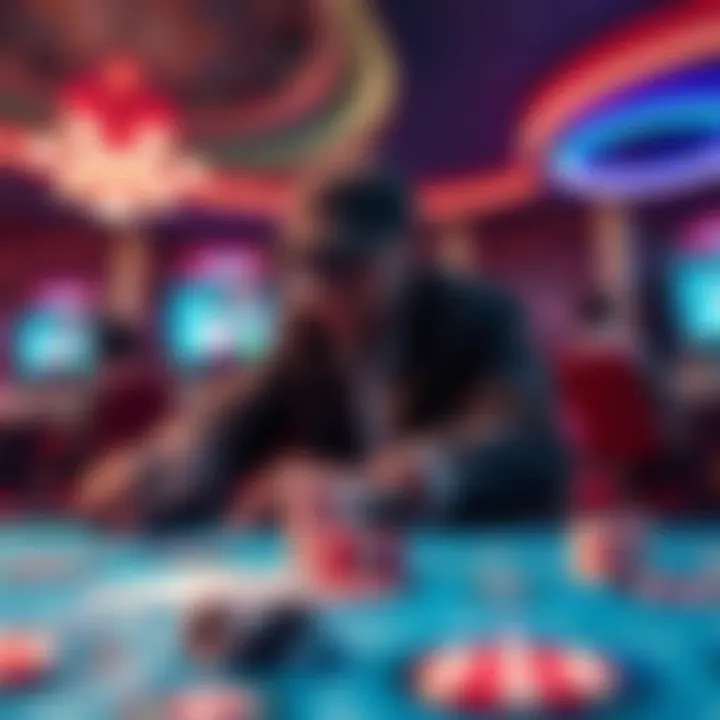 Depiction of innovative technology features enhancing online gaming