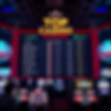 A captivating leaderboard displaying top online casino rankings