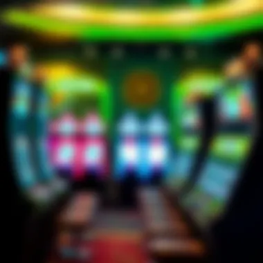 Community-focused gambling environment highlighting responsible gaming