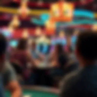 Community gathering at the casino