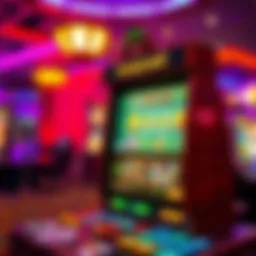 Vibrant LuckyLand Slots interface showcasing various games