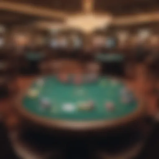 Illustration of Texas Hold'em table setup