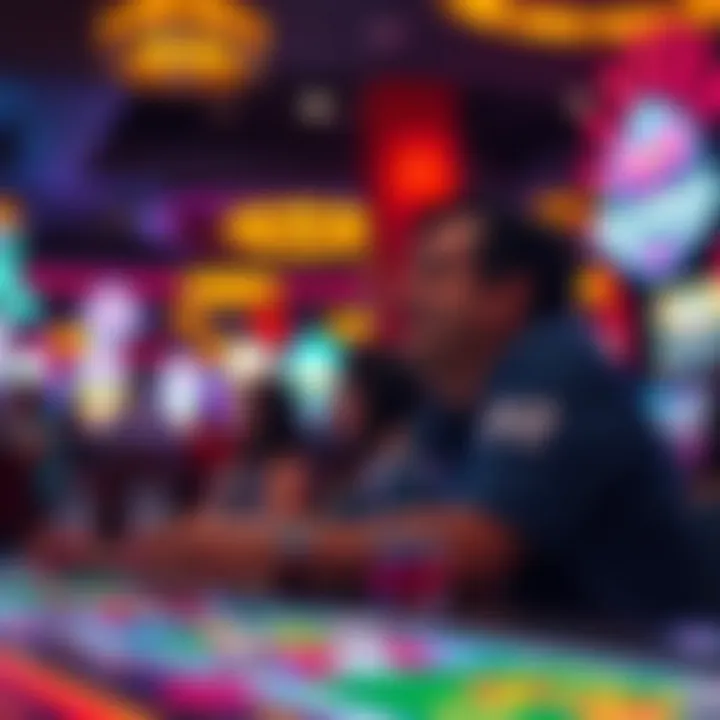 Visiting guests enjoying various entertainment options at the casino.