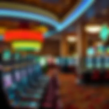 Interior gaming floor filled with a variety of slot machines and gaming tables.