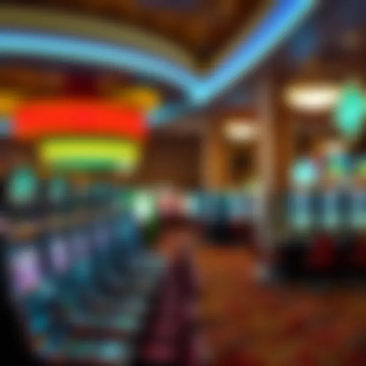 Interior gaming floor filled with a variety of slot machines and gaming tables.