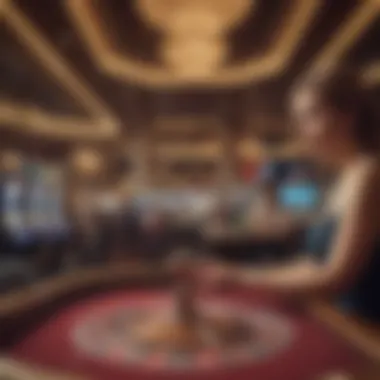 A representation of casino gaming experience enhanced by the Mlife Rewards MasterCard