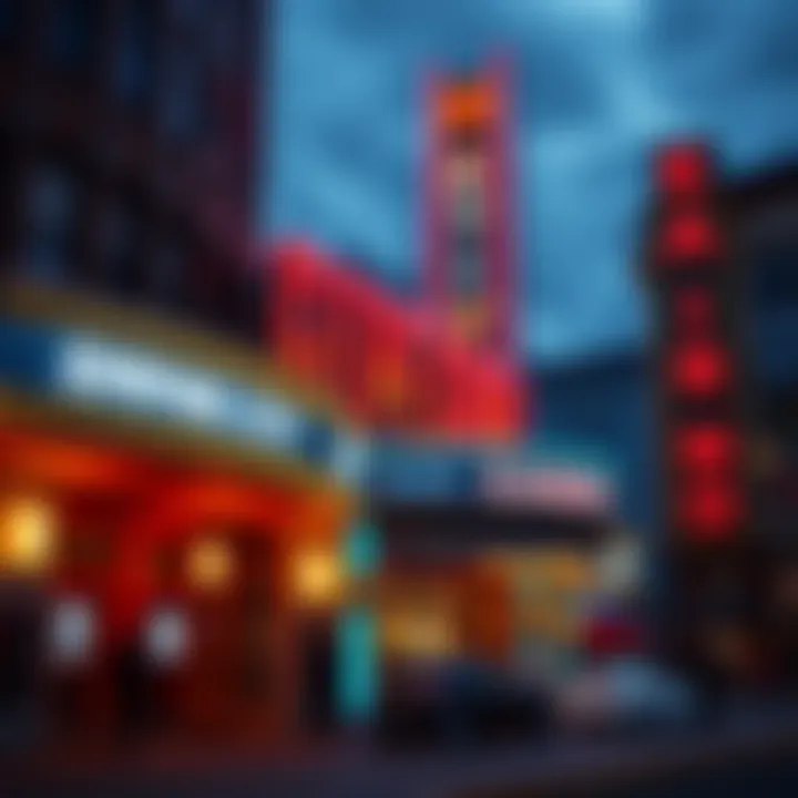 Empire City Casino exterior at dusk