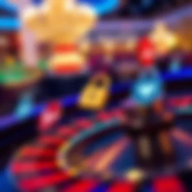 Security features displayed on a roulette application