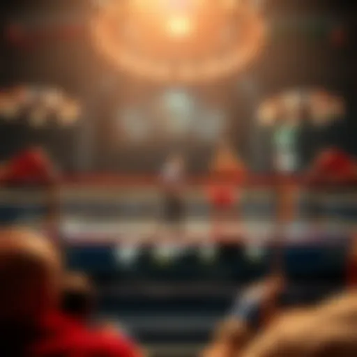 Betting Odds in Boxing Matches An overview of a boxing match with betting odds displayed