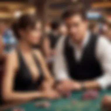 Exceptional Personalized Services at the Casino A personalized service interaction at the casino, showcasing attentive staff