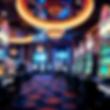 Luxurious gaming area inside Planet Hollywood casino