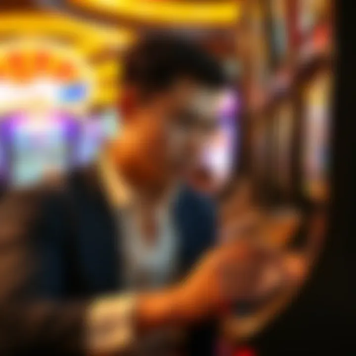 Player engaging with bonus features