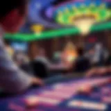 A captivating illustration of various Pogo Casino games in action, showcasing the excitement and variety of gameplay.