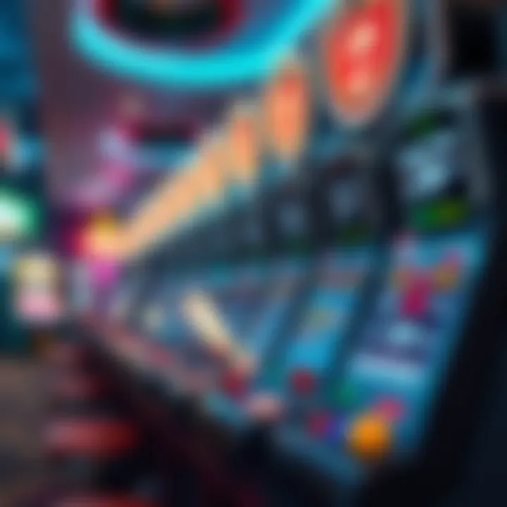 A futuristic concept of digital gambling