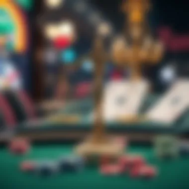 A balanced scale symbolizing risks and benefits in betting strategies.