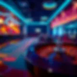 Vibrant Roulette Table Experience A sophisticated roulette table at a Florida casino showcasing its vibrant colors and layout