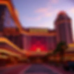 Exterior view of Sands Casino showcasing its impressive architecture