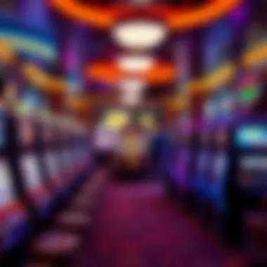 Vibrant Gaming Floor Experience Inside the gaming floor bustling with various slot machines and tables