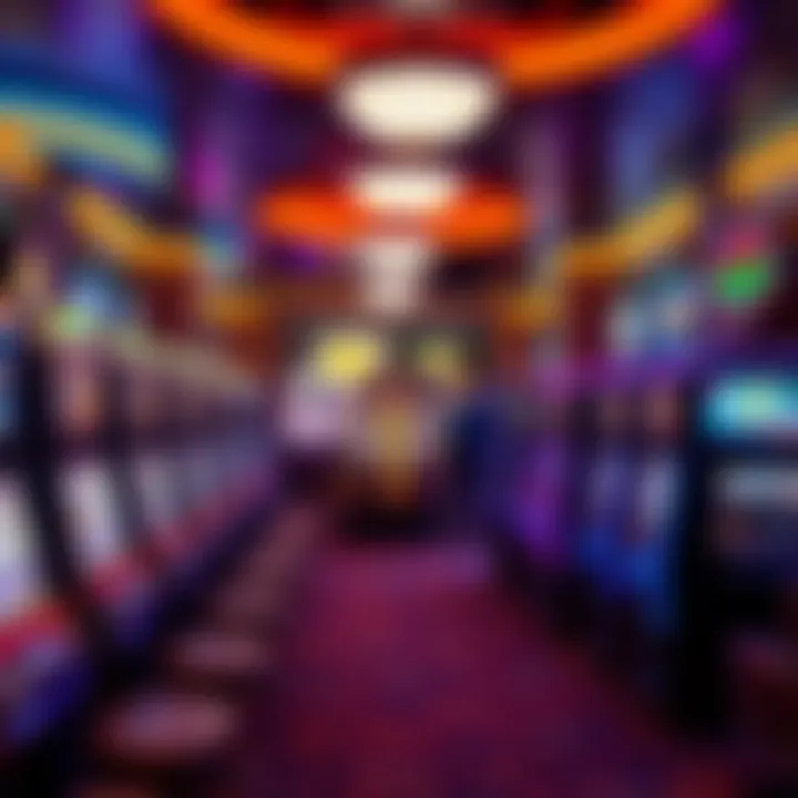 Vibrant Gaming Floor Experience Inside the gaming floor bustling with various slot machines and tables