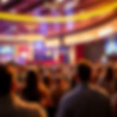 Exciting Live Entertainment at Sands Casino Live entertainment event taking place at Sands Casino with a lively crowd