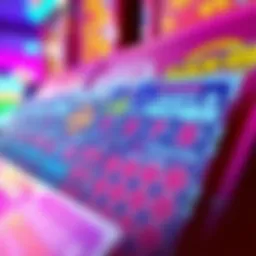Vibrant display of scratch-off tickets showcasing potential winnings