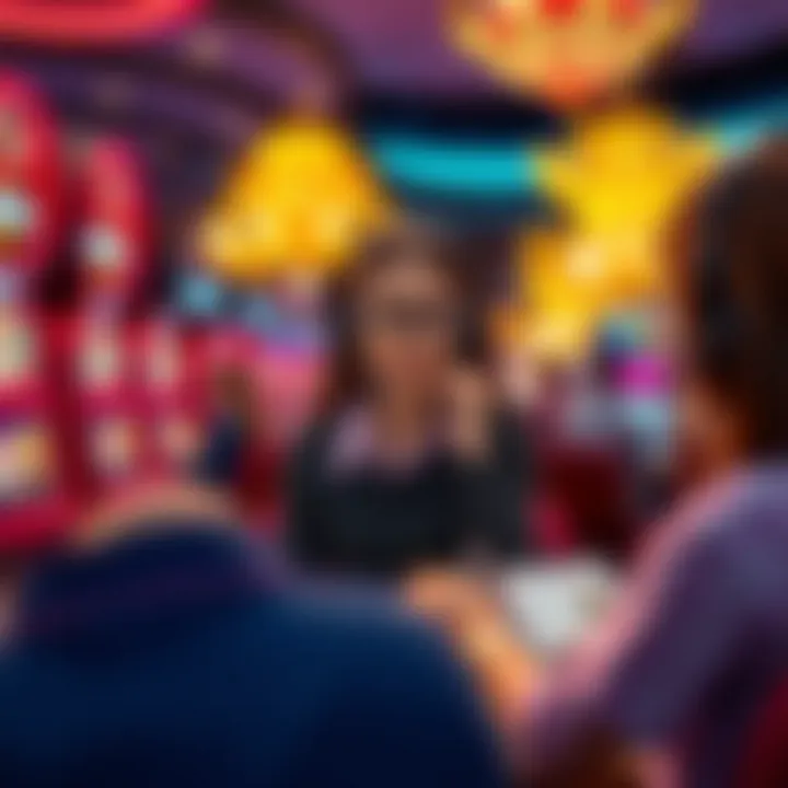 An organized view of customer support channels in a casino