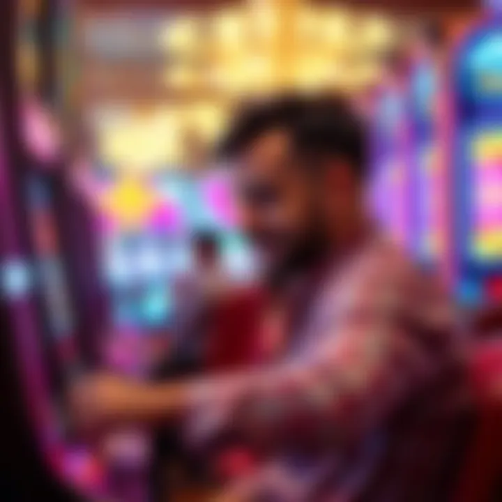 Player engaged with Starburst slot machine