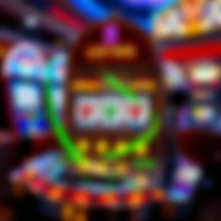 Artistic representation of statistical elements influencing slot machine strategies