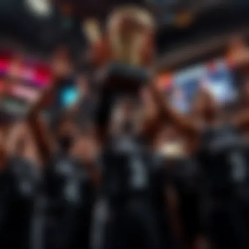 Brooklyn Nets celebrating a victory