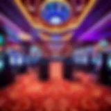 Luxurious gaming floor at a Tennessee casino resort