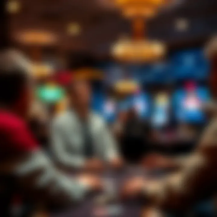 Expert poker player sharing insights in a relaxed environment